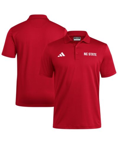 Adidas Men's Red NC State Wolfpack Ultimate 365 Ottoman Polo Shirt