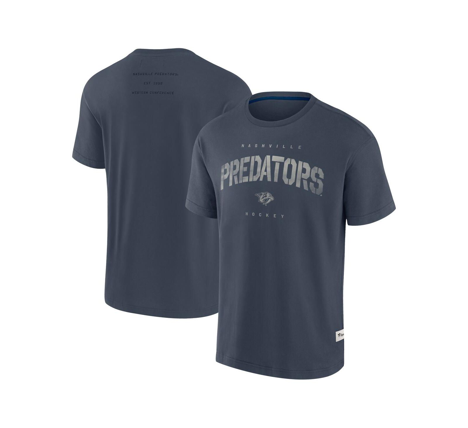 Мужская футболка Fanatics Navy Nashville Predators Elements Weathered Tonal Future Ground
