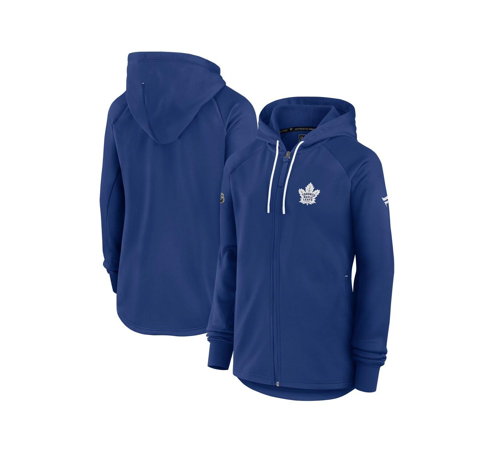 Fanatics Women's Blue Toronto Maple Leaf's Authentic Pro Rink Fleece Full-Zip Jacket