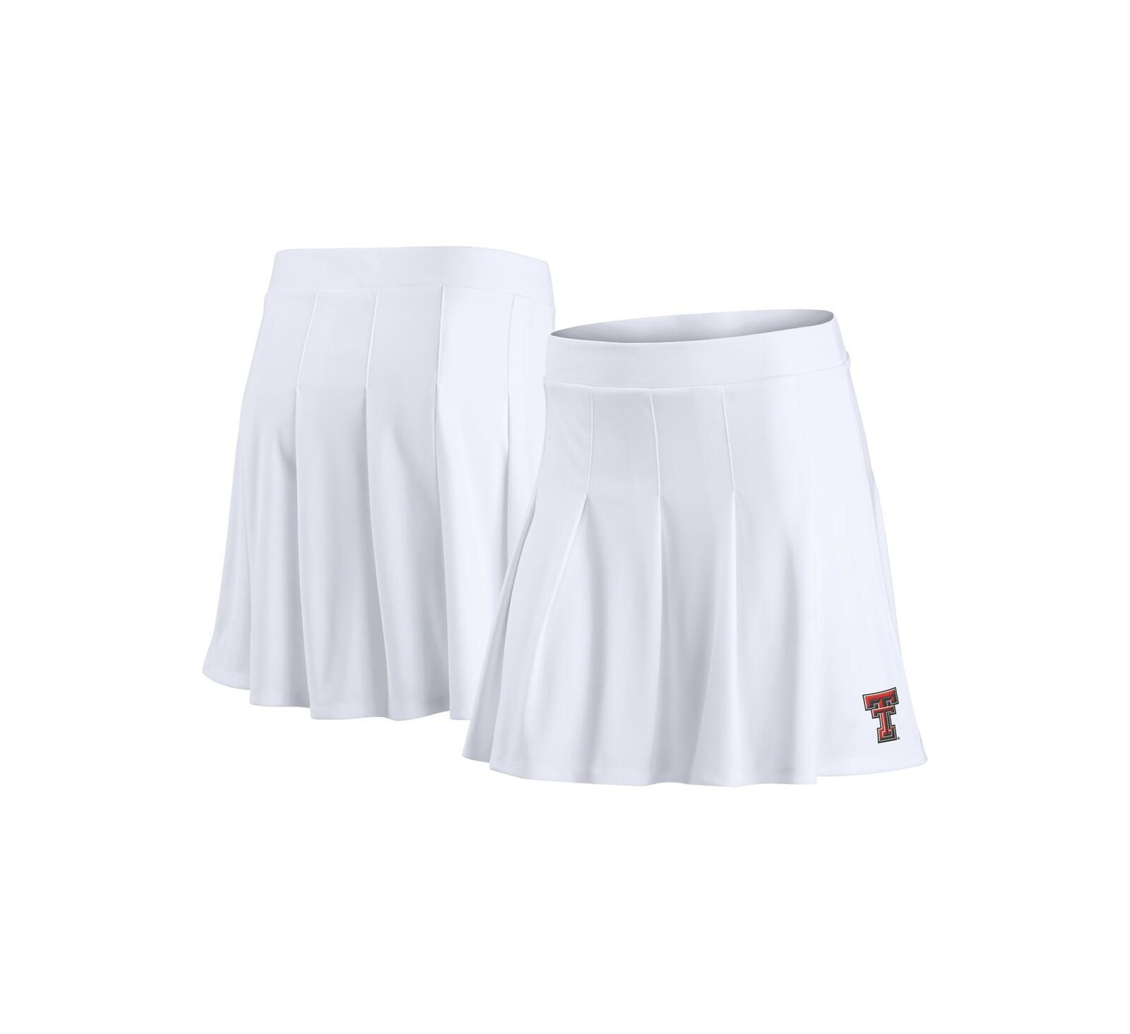 Женская юбка Fanatics White Texas Tech Red Raiders Heritage Primary