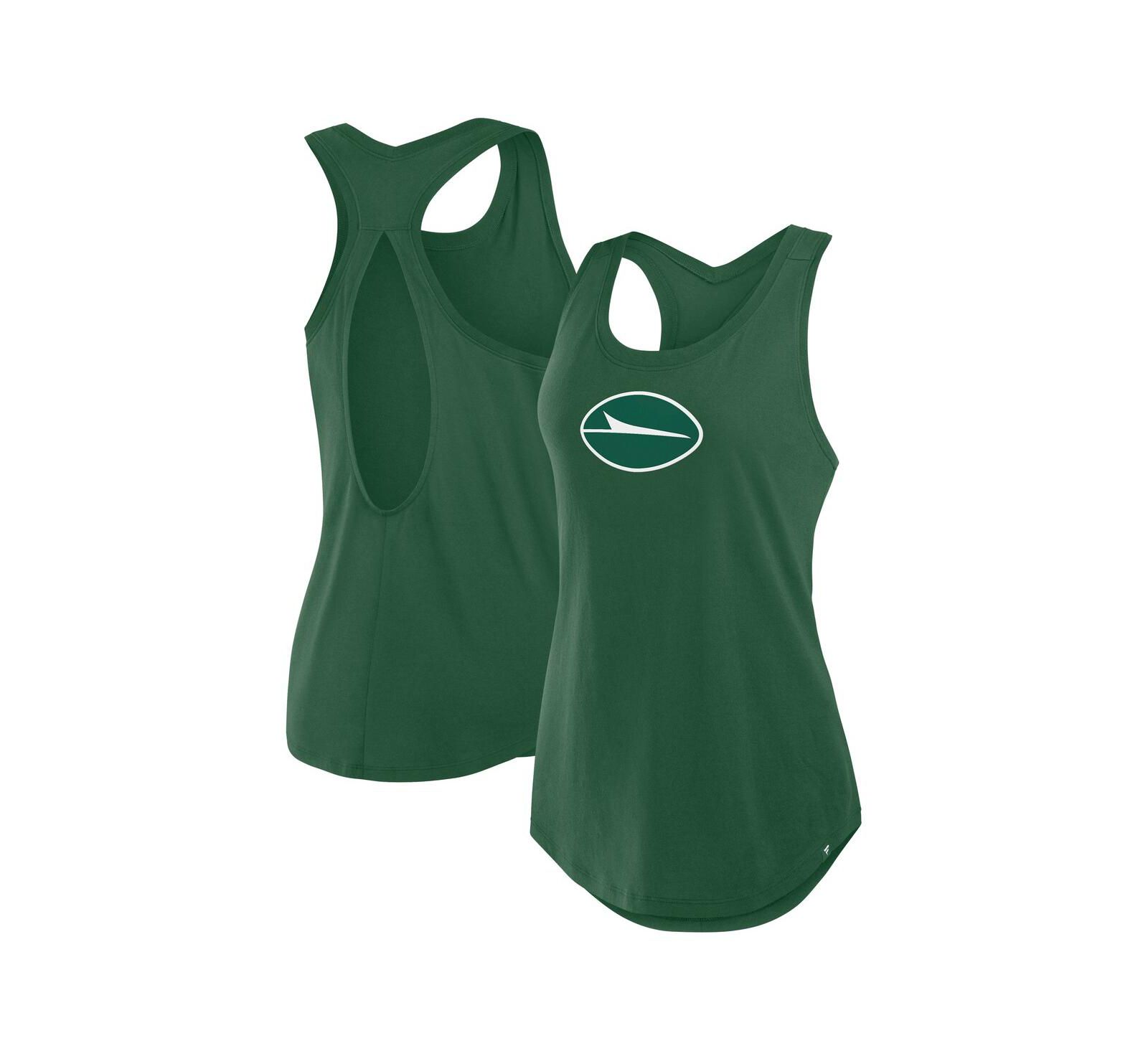 Женский майка-топ Fanatics Green New York Jets Iron Fan
