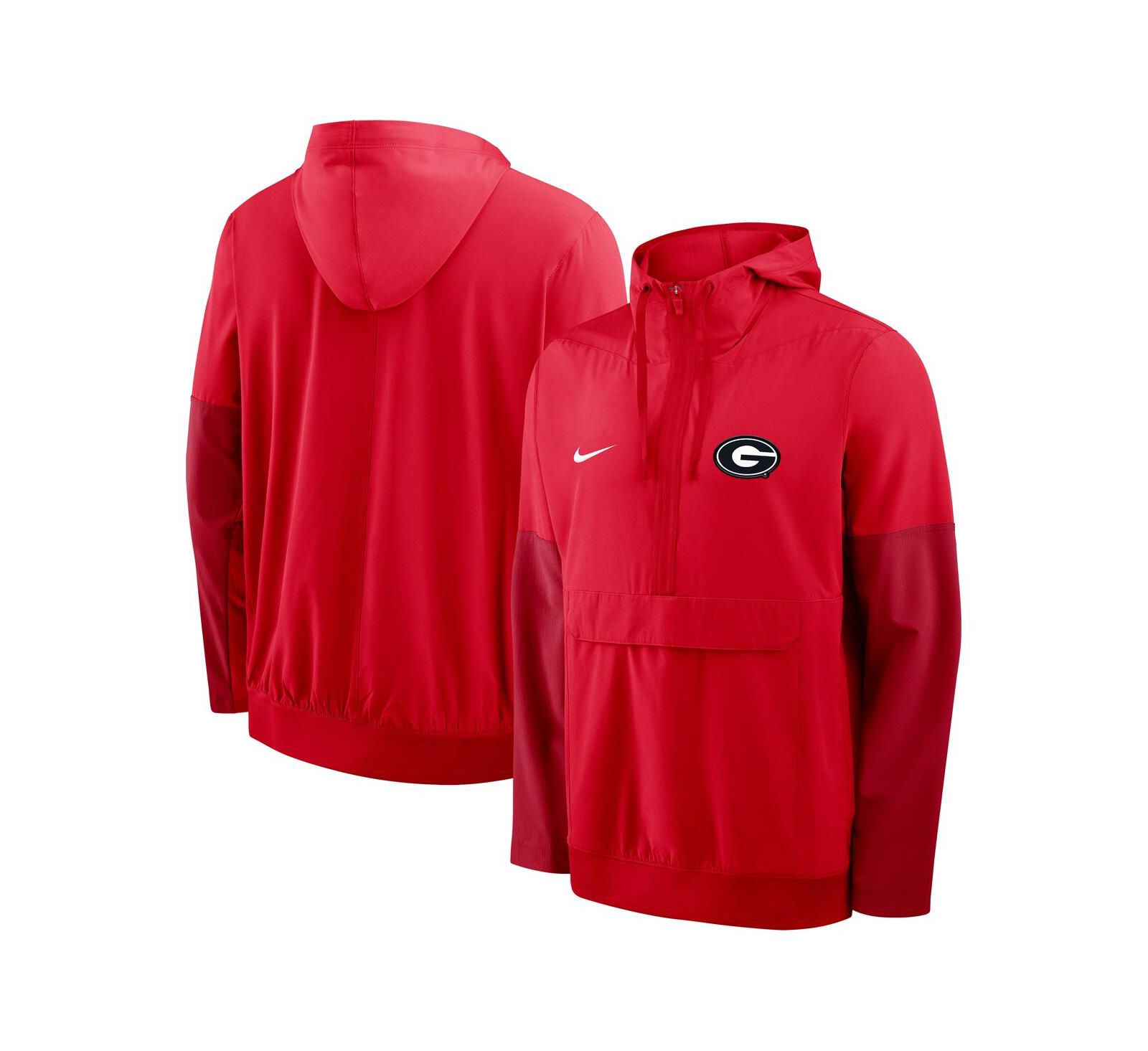 Мужская куртка-худи Nike Red Georgia Bulldogs Anorak Half-Zip