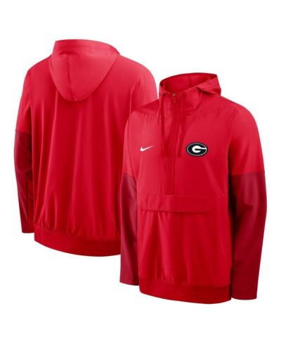 Мужская куртка-худи Nike Red Georgia Bulldogs Anorak Half-Zip
