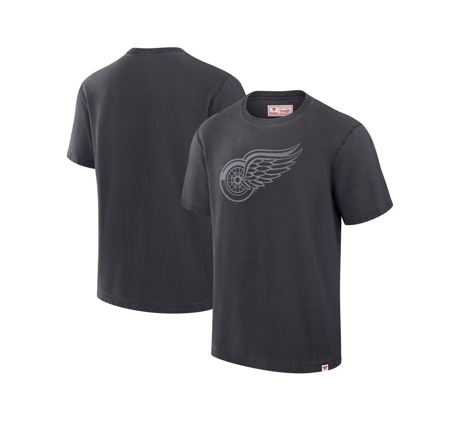 Fanatics Мужская футболка Detroit Red Wings Made in Canada, черная