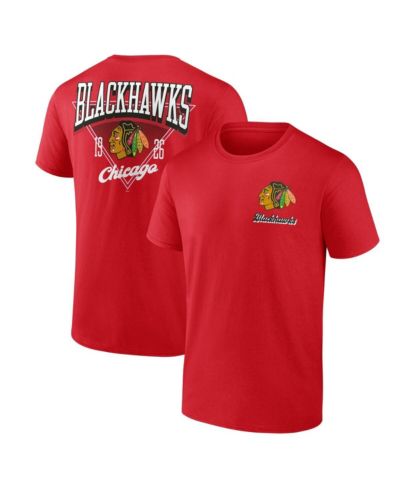 Logo Athletic Men's Red Chicago Blackhawks Never Over T-Shirt