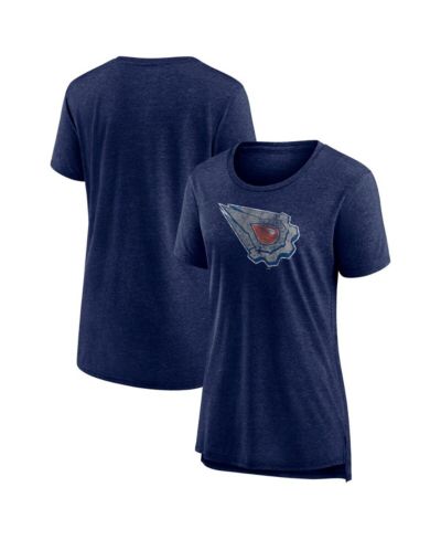Футболка Fanatics Women's Heather Navy Edmonton Oilers Special Edition 2.0 Modern