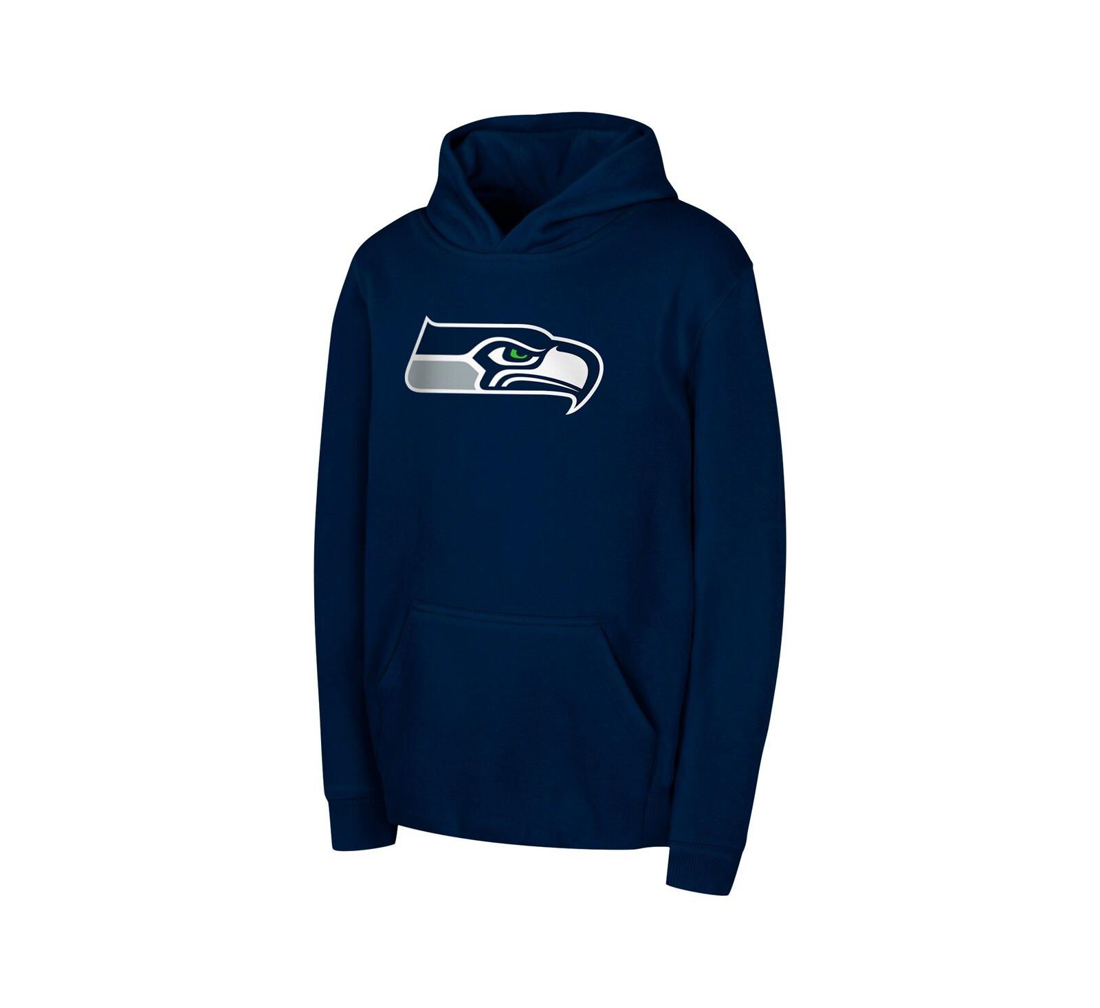 Худи Outerstuff с логотипом команды Seattle Seahawks, темно-синий, для мальчиков и девочек