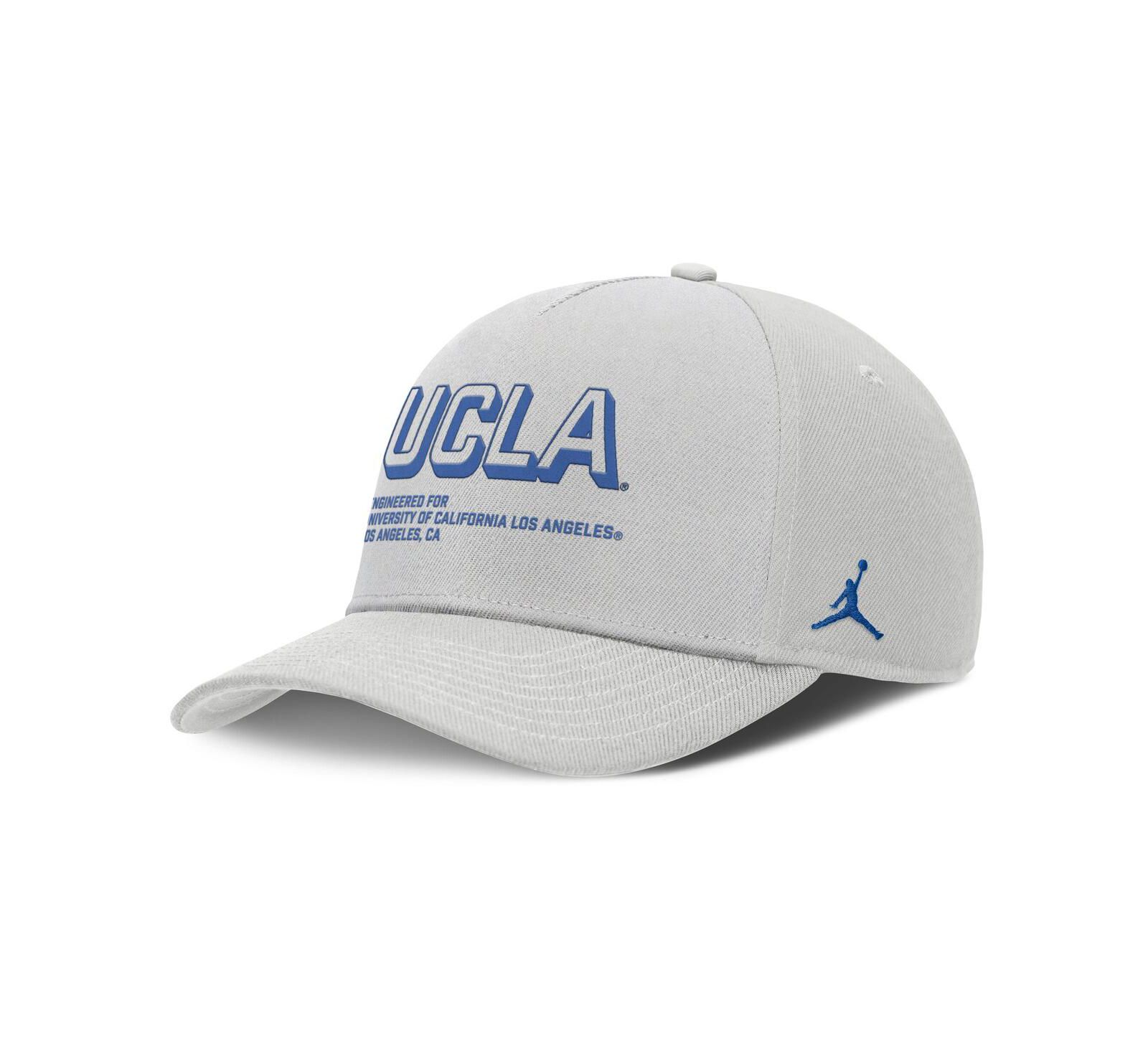 Jordan Men's Gray UCLA Bruins 2025 Sideline Dust Pinched Rise Adjustable Hat