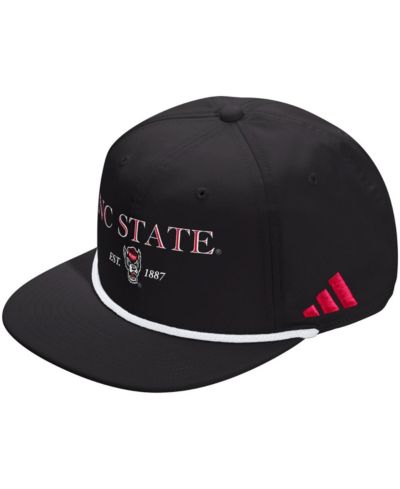 Adidas Men's and Women's Black NC State Wolfpack Seasonal Rope Adjustable Hat