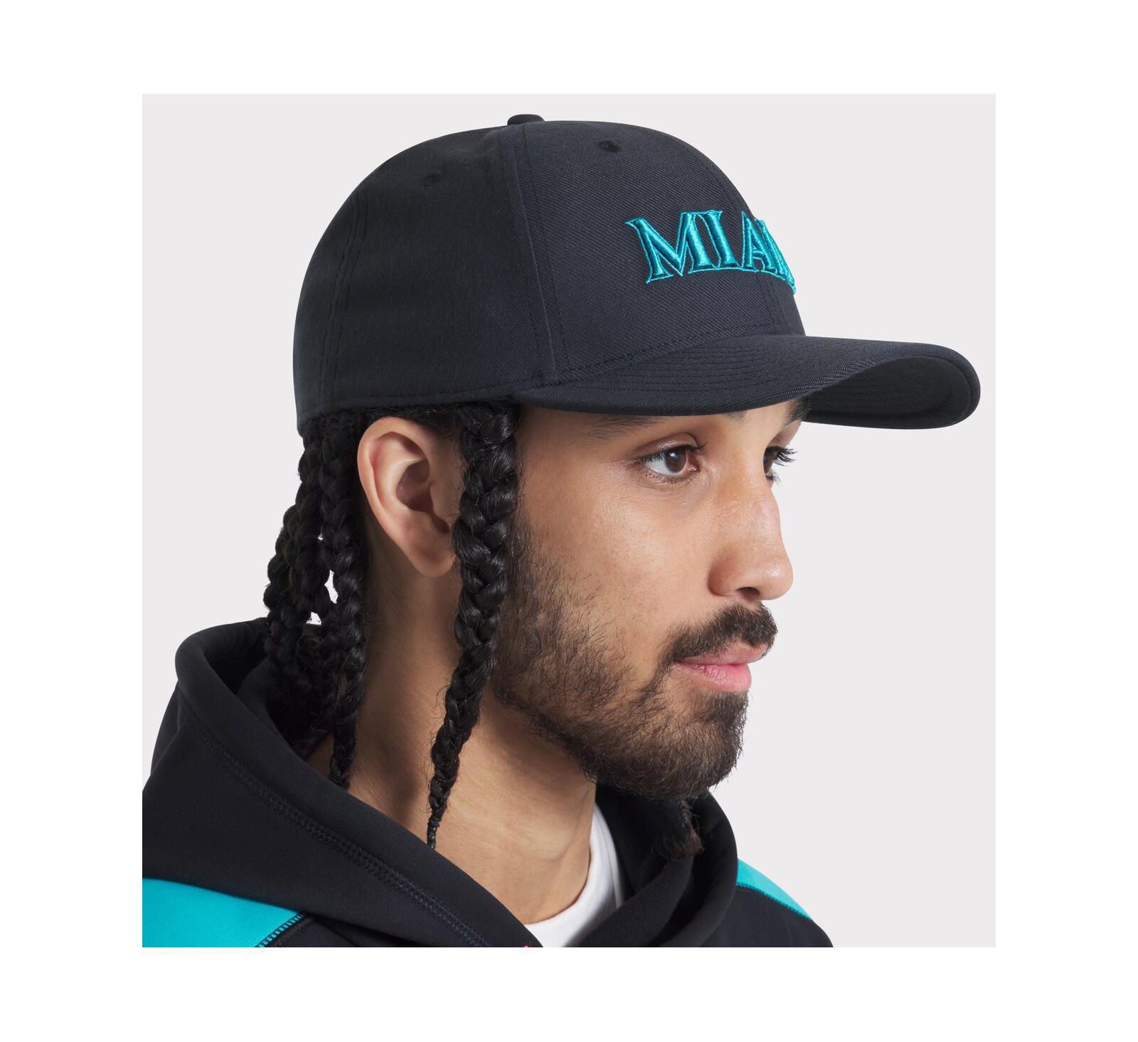 Nike Men's Black Miami Marlins 2025 City Connect Performance Swoosh Flex Hat