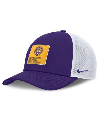 Nike Мужская кепка-тракер LSU Tigers 2025 On-Field Rise Engineered, фиолетово-белая