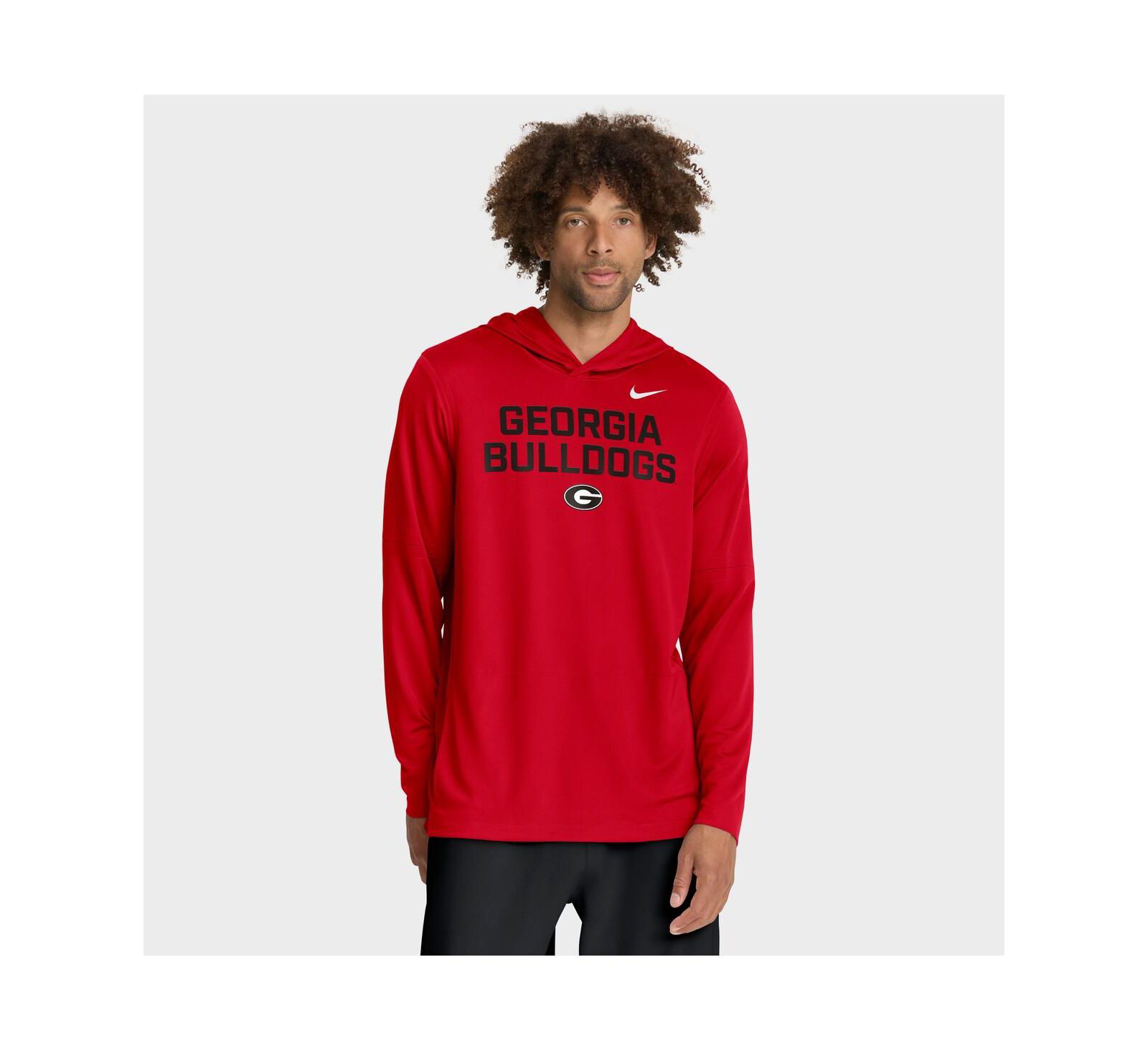 Худи Nike Men's Red Georgia Bulldogs 2025 Sideline Performance Long Sleeve
