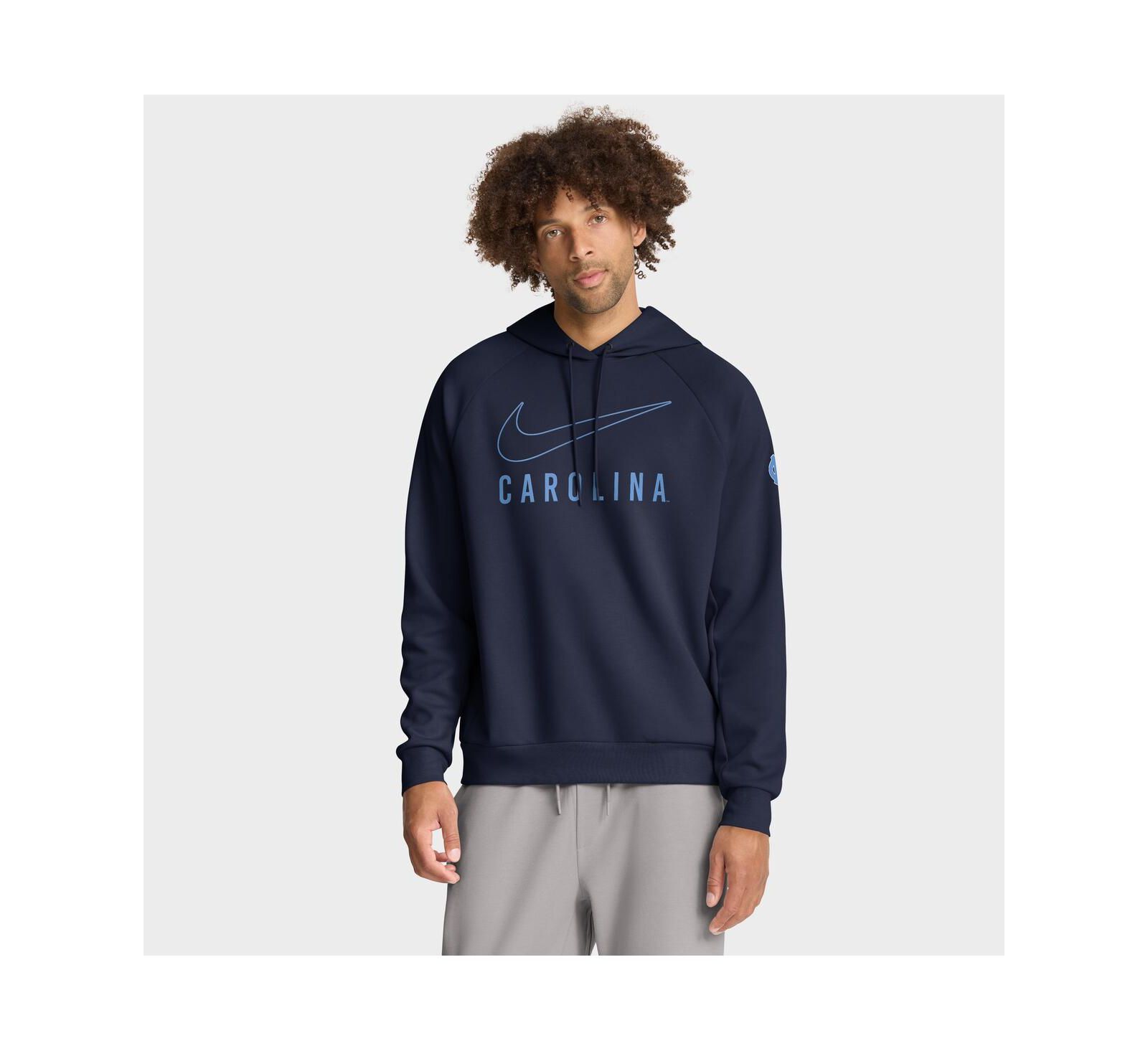 Nike Men's Navy North Carolina Tar Heels Premium Raglan Performance Pullover Hoodie