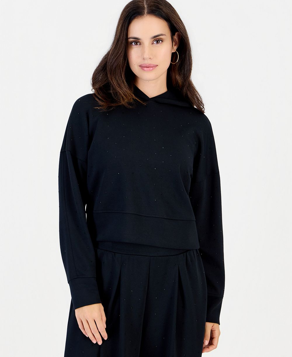 I.N.C. International Concepts Petite Shine Embellished Hoodie, Macy's Exclusive