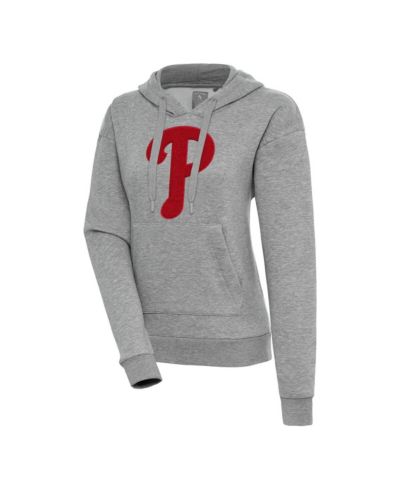 Женское худи Antigua Philadelphia Phillies Victory Heather Gray