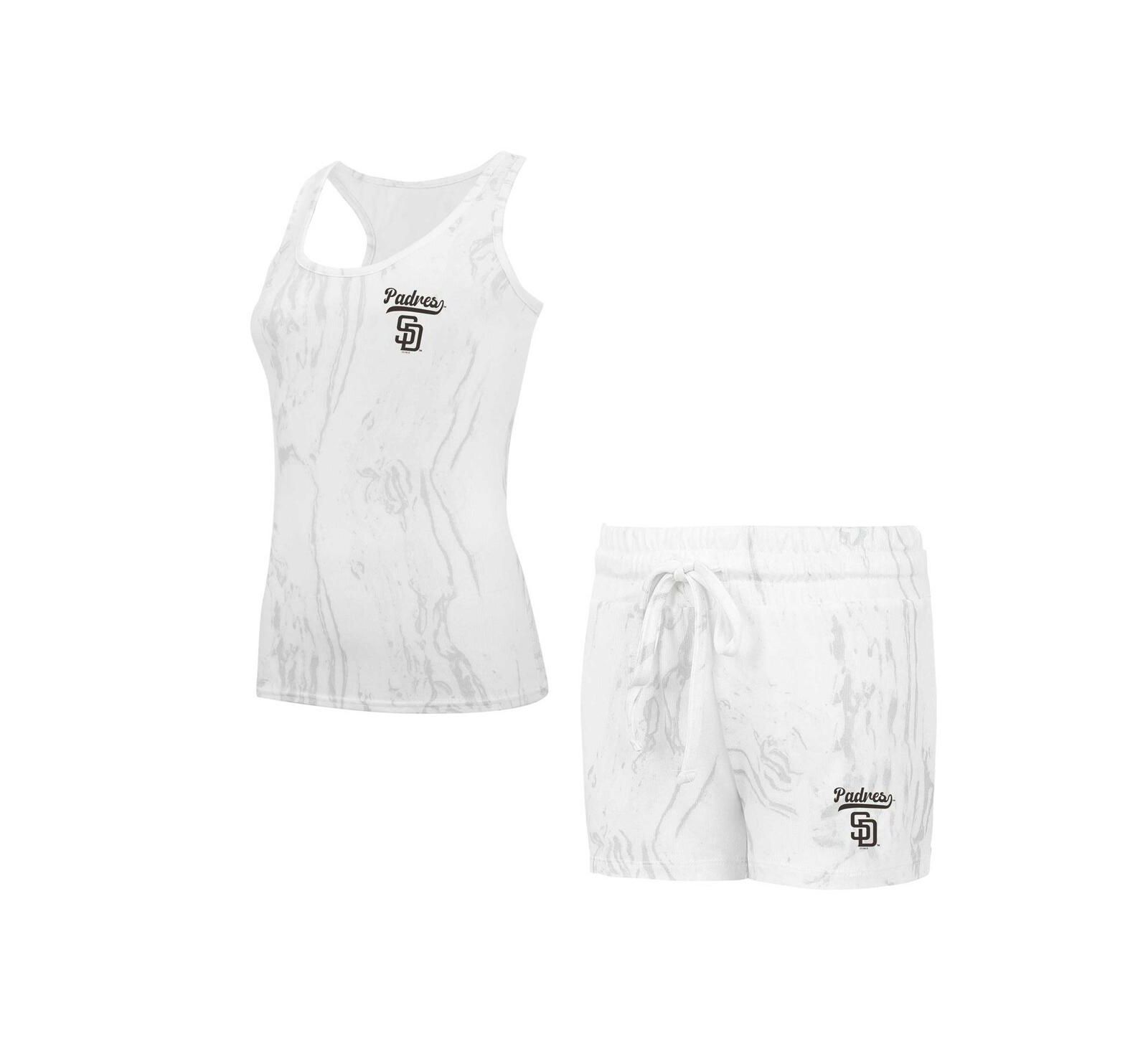 Concepts Sport Женский 2-Piece San Diego Padres Quartz Tank Top and Shorts Set