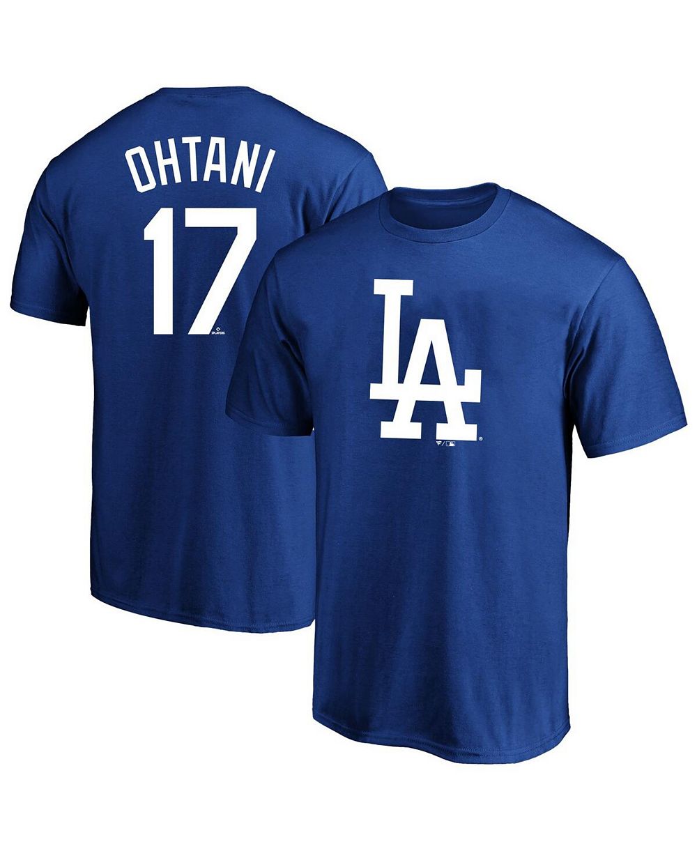 Fanatics Men's Shohei Ohtani Royal Los Angeles Dodgers Big & Tall Name & Number T-Shirt