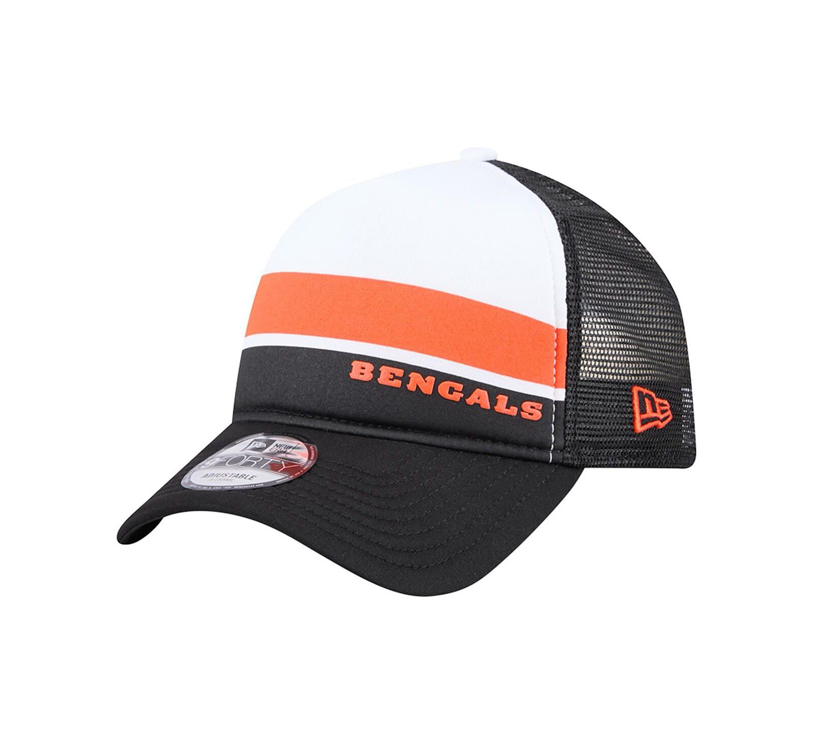 Кепка New Era 9FORTY A-Frame Trucker для мальчиков и девочек Black Cincinnati Bengals