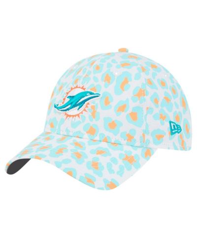 New Era детская регулируемая кепка Miami Dolphins Active Leopard 9TWENTY белая