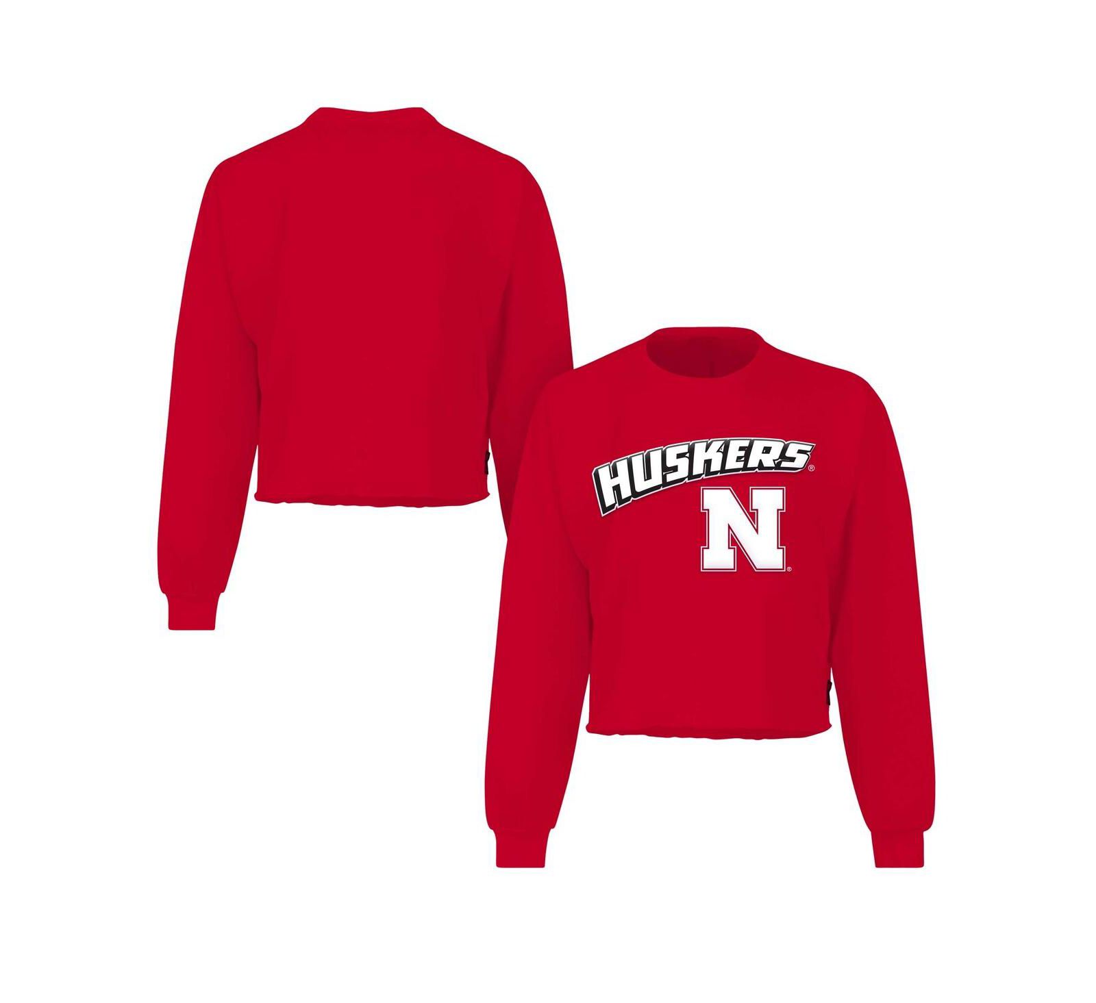 Женская укороченная футболка Spirit Jersey Scarlet Nebraska Huskers