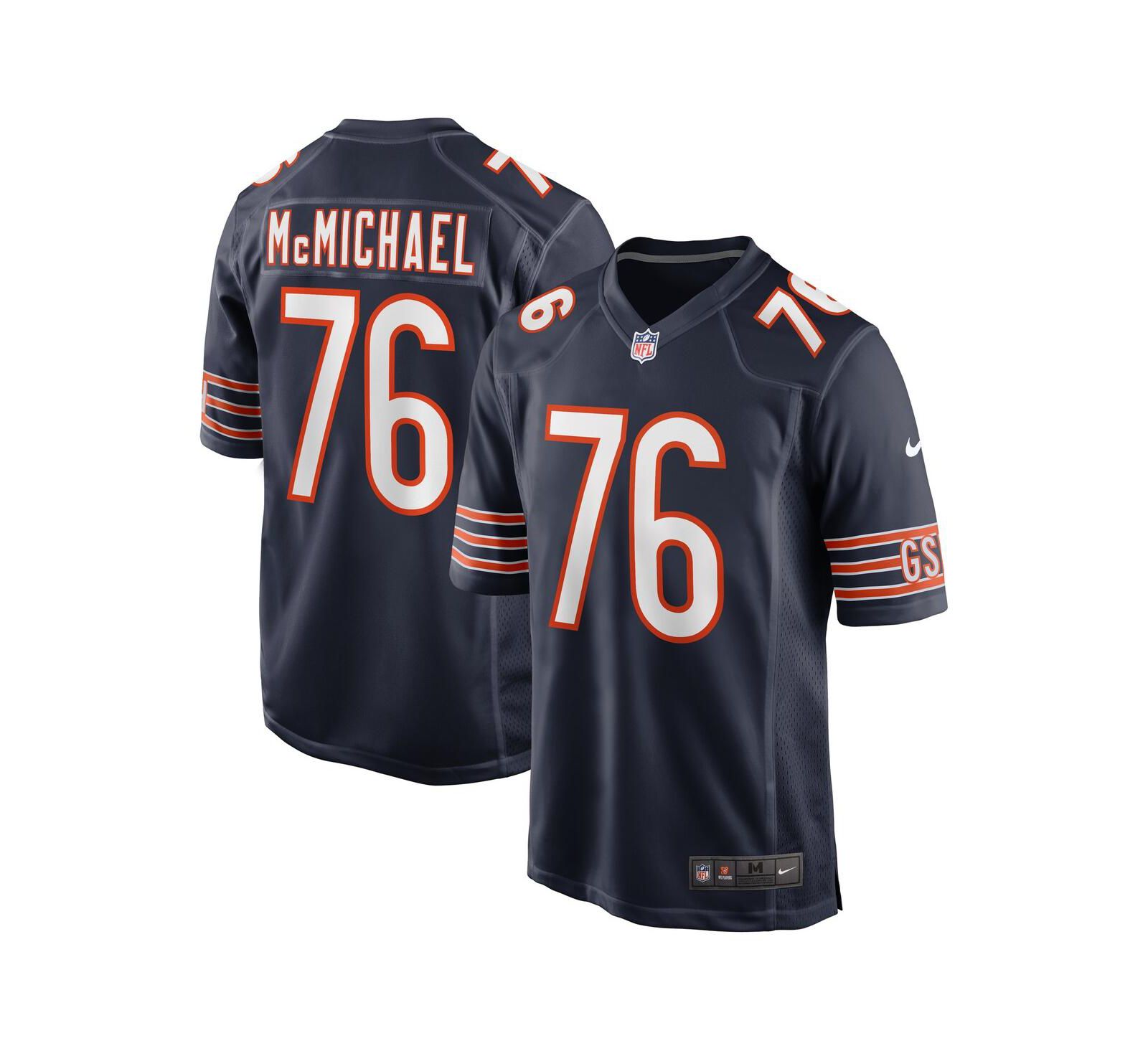 Nike Мужская джерси Chicago Bears Steve McMichael Navy Retired Player Game