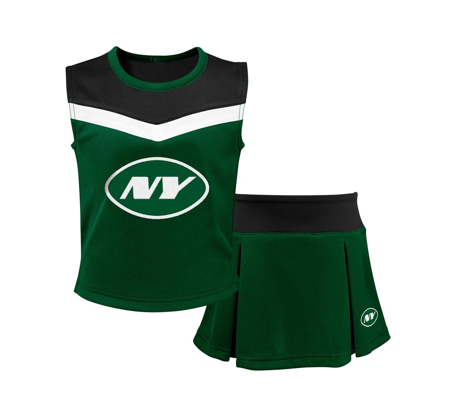 Outerstuff Детский комплект из 2 предметов Green New York Jets Spirit Cheerleader Dress
