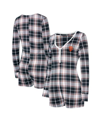 Ромпер Concepts Sport Women's San Francisco Giants Ashford Plaid, черный