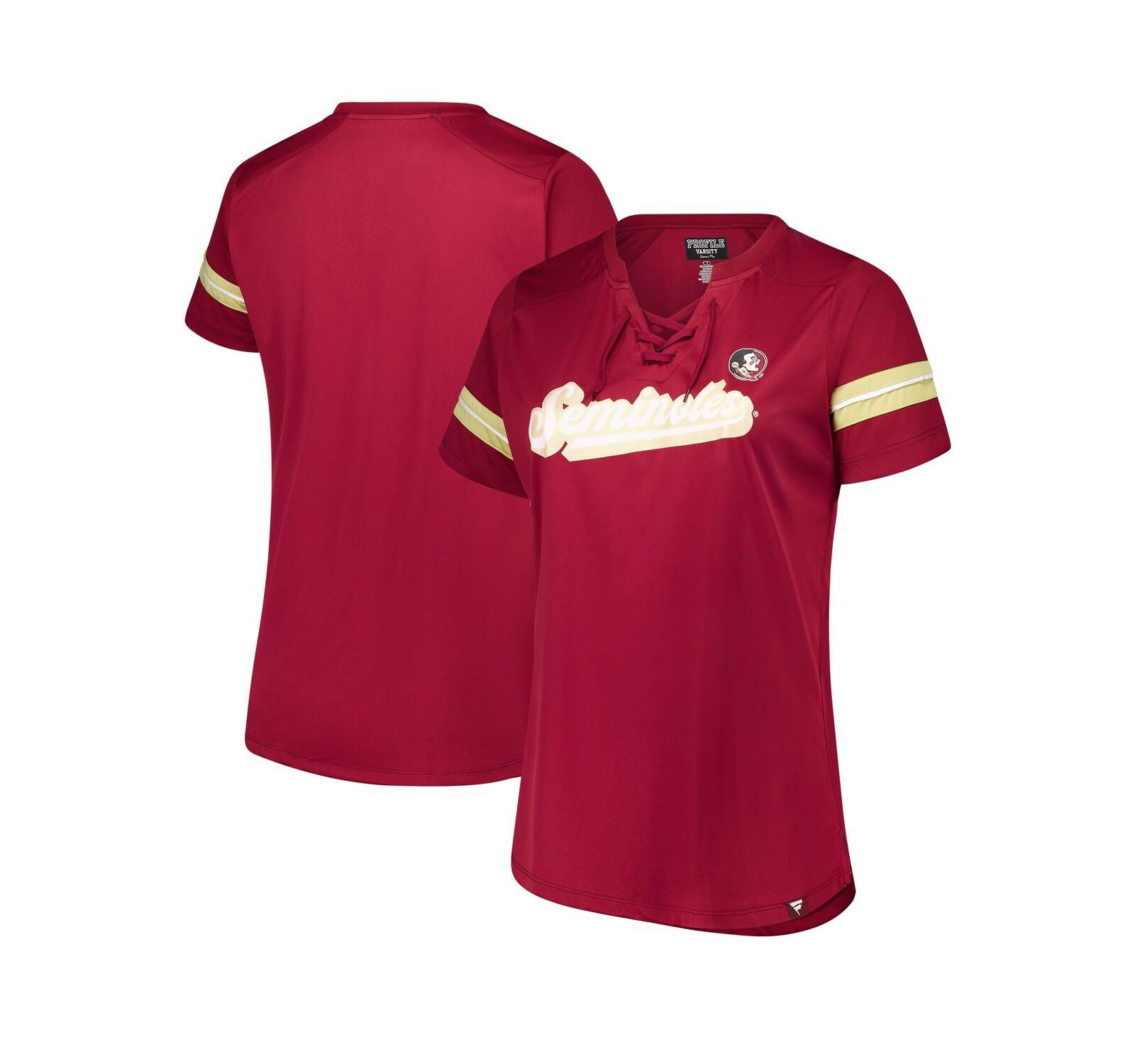 Женская футболка Fanatics Florida State Seminoles Plus Size Overtime Readiness бордового цвета