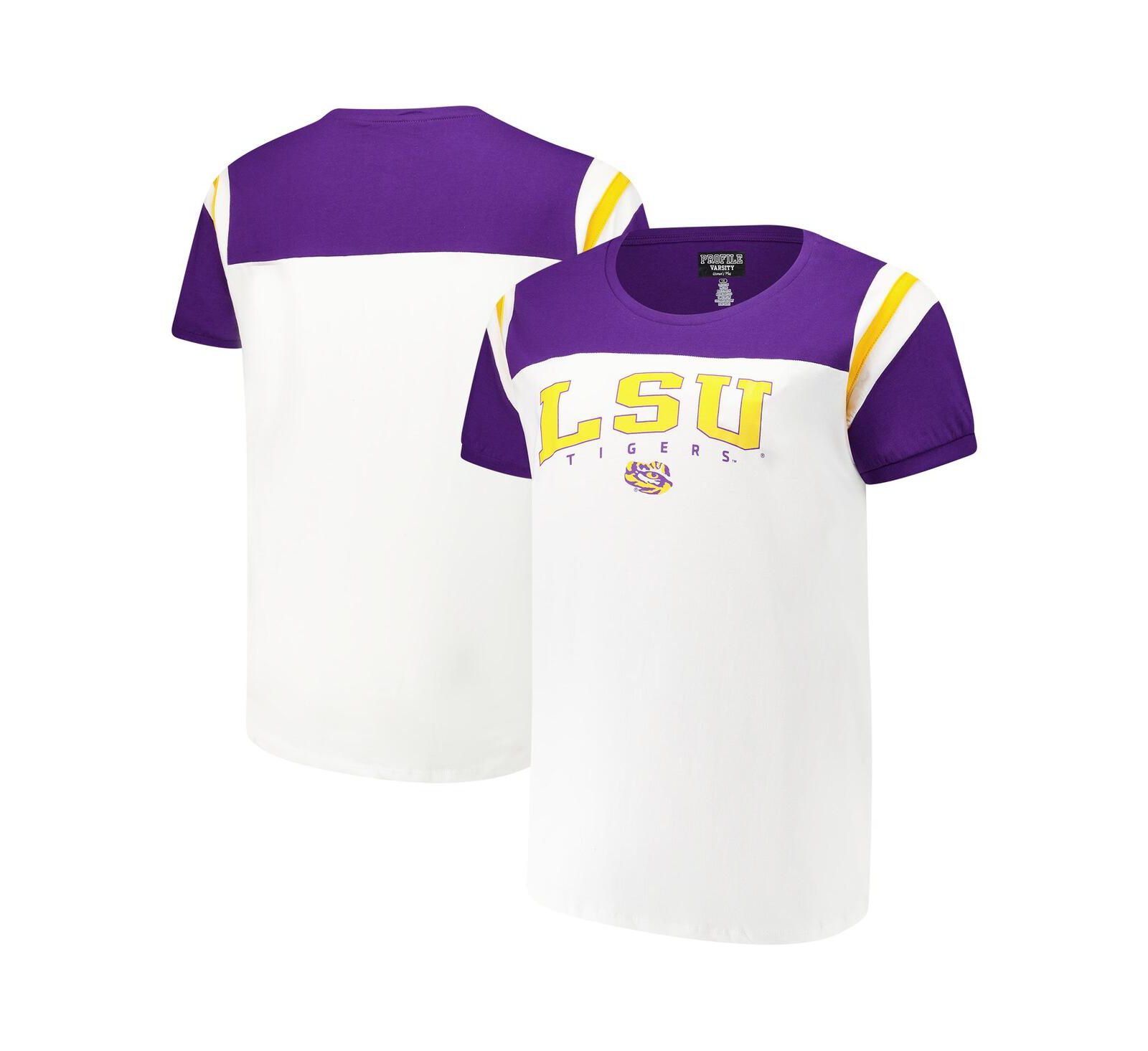 Женская футболка Fanatics LSU Tigers белая, Plus Size