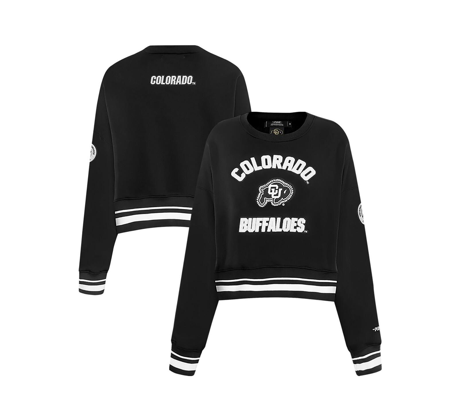 Женский укороченный свитшот Pro Standard Black Colorado Buffaloes Cultivated-Pearl