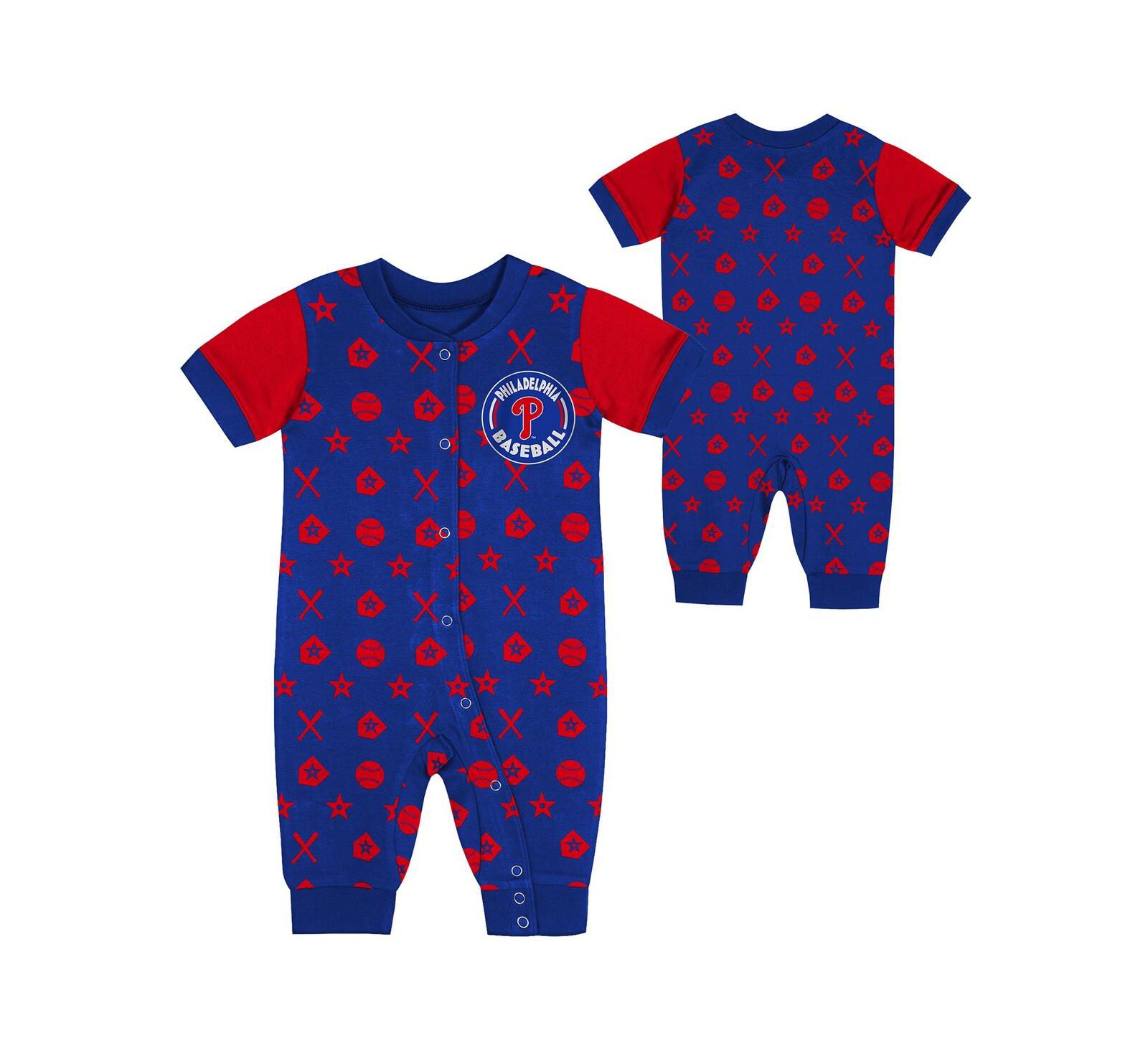 Outerstuff Детский комбинезон Philadelphia Phillies, синий, для новорожденных