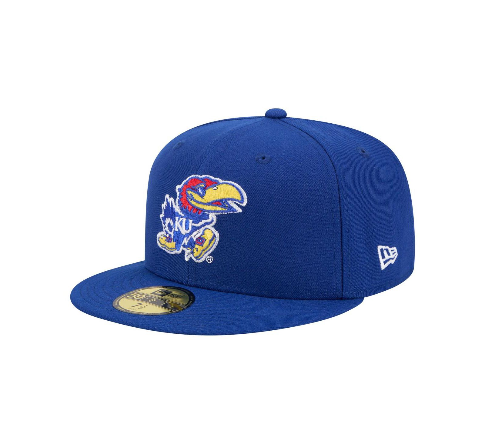 Мужская кепка New Era Royal Kansas Jayhawks Vault 59FIFTY Fitted