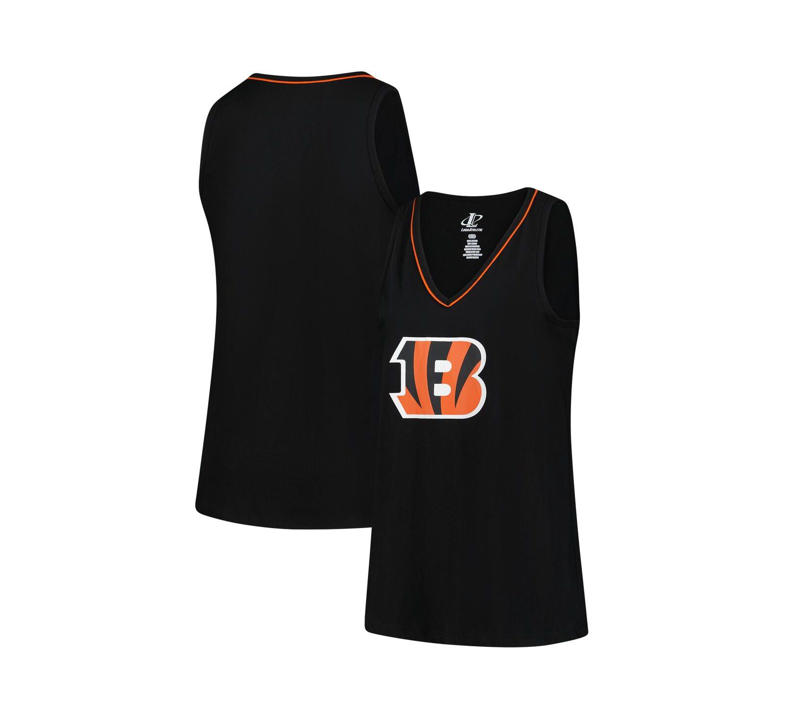 Logo Athletic Женская майка Stellar Win V-Neck черного цвета Plus Size
