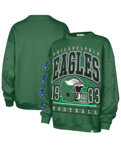 Женское безразмерное худи '47 Brand Kelly Green Philadelphia Eagles