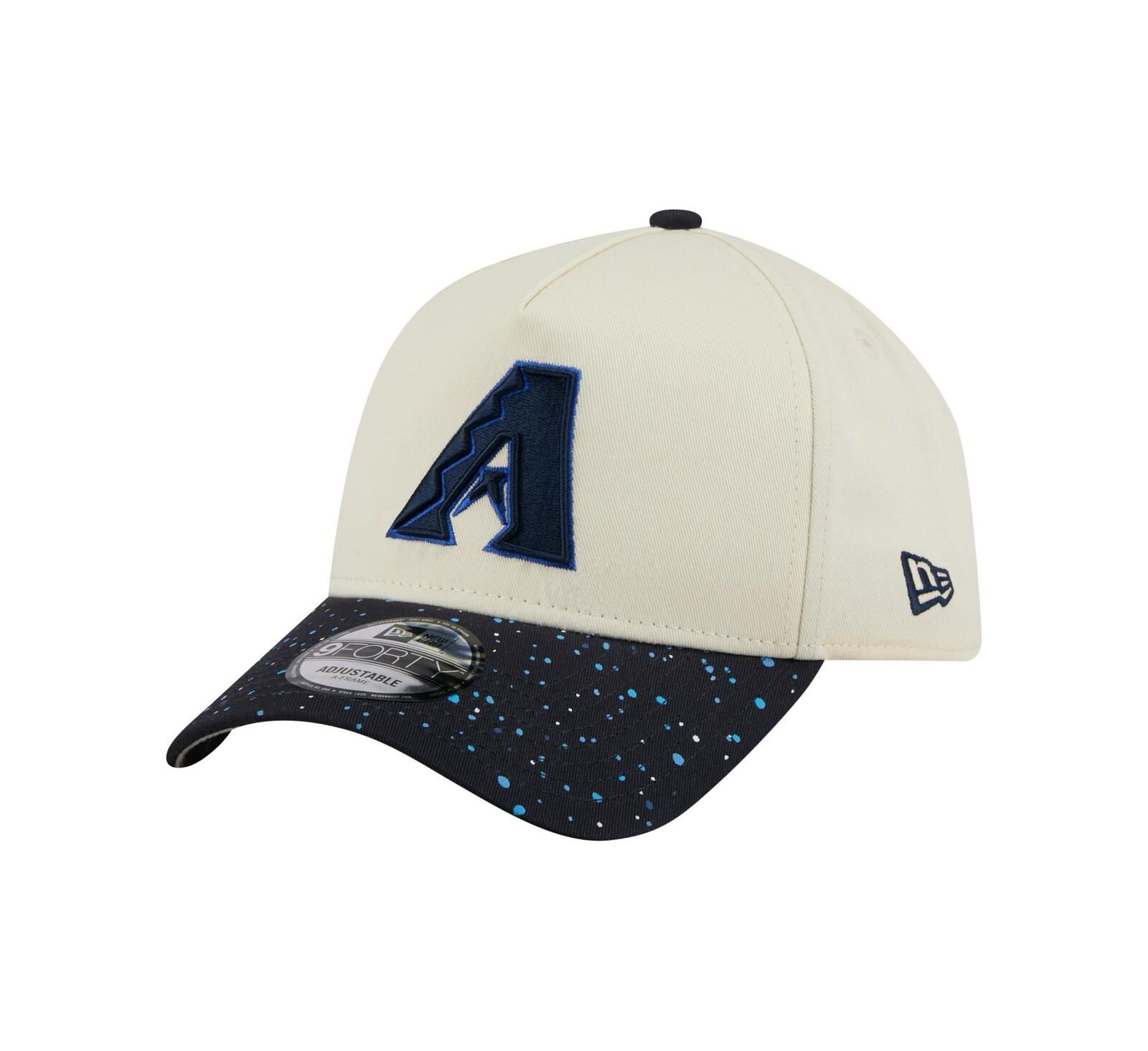 New Era Men's Cream Arizona Diamondbacks Speckle A-Frame 9FORTY Adjustable Hat
