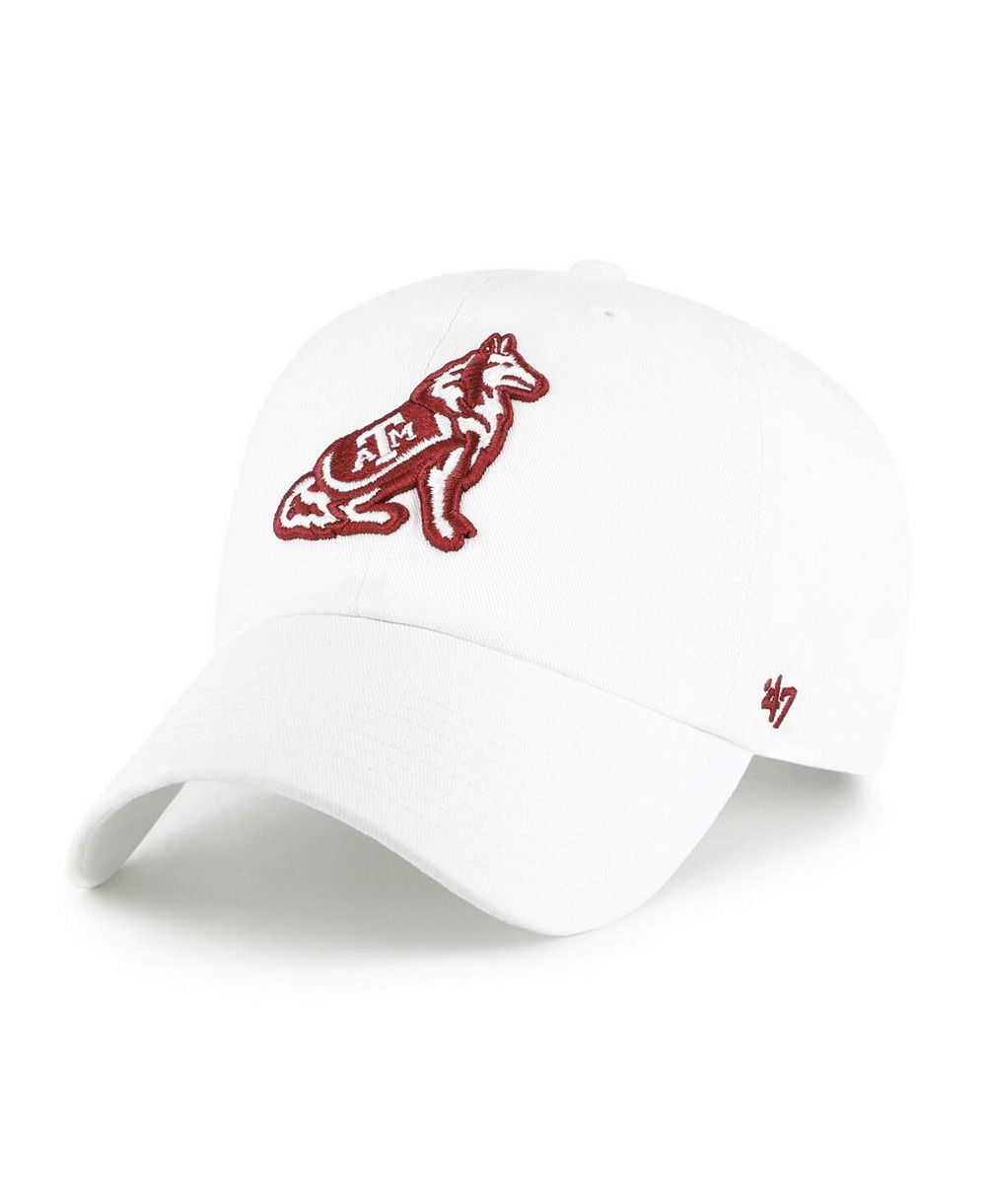Кепка '47 Brand Men's White Texas A&M Aggies Clean Up Adjustable