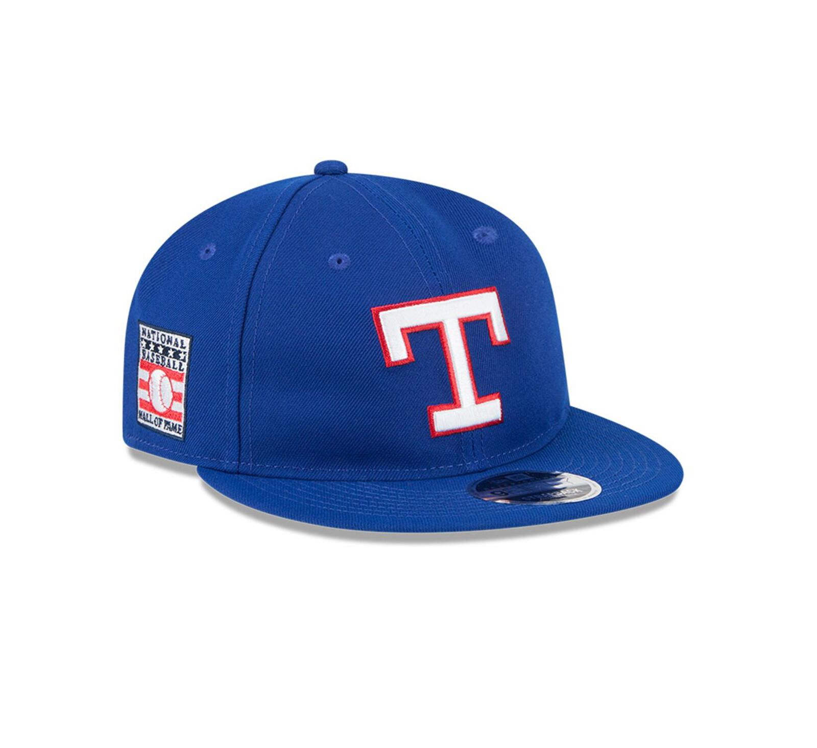 Мужская бейсболка New Era Royal Texas Rangers Baseball Hall of Fame Retro Crown 9FIFTY Adjustable Hat