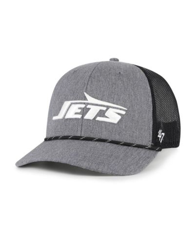 '47 Brand Мужская кепка trucker New York Jets, цвет Heather Charcoal, регулируемая
