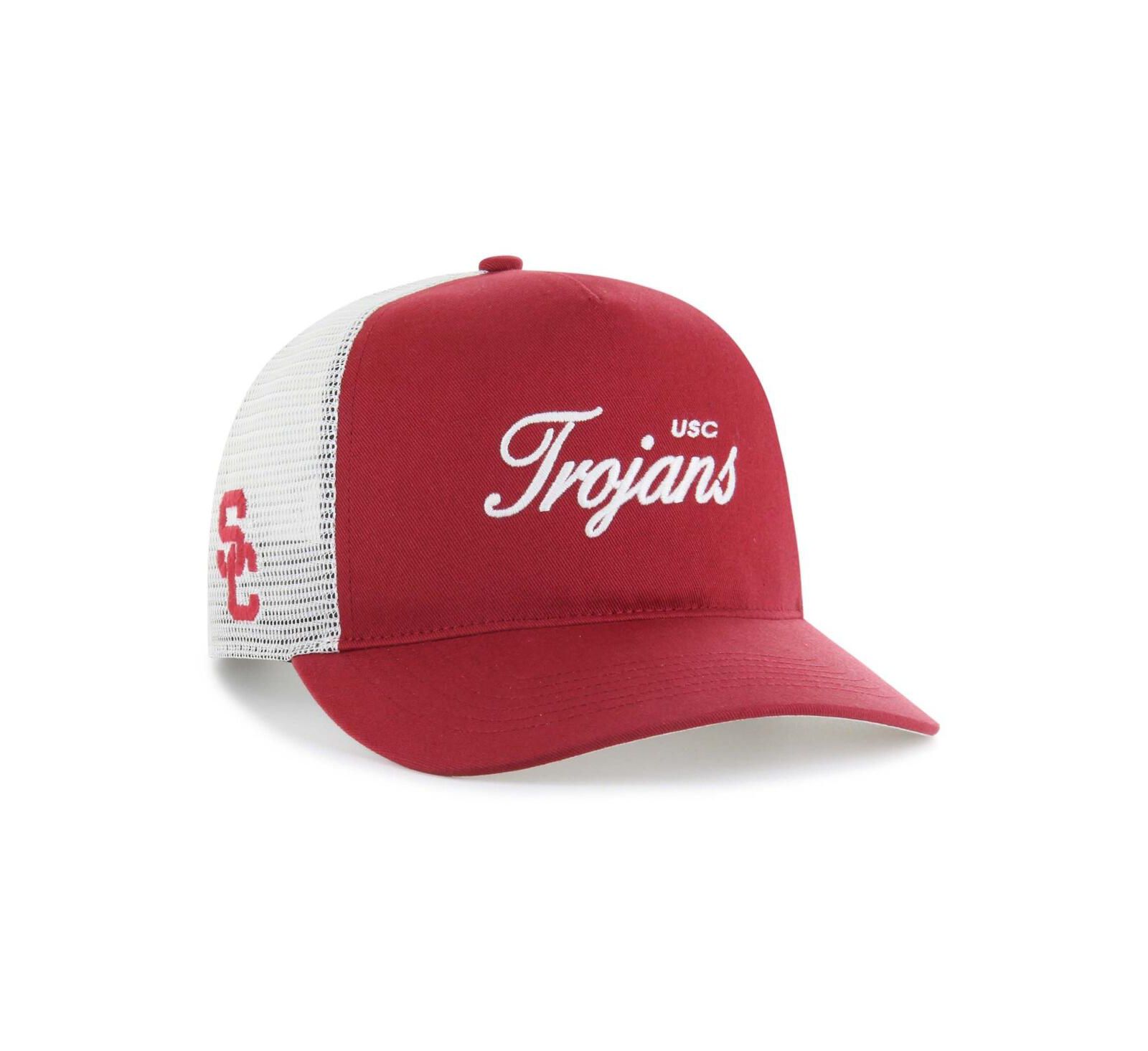 '47 Brand Men's and Women's Cardinal USC Trojans Contemporary Basics Foundation Trucker Hitch Adjustable Hat