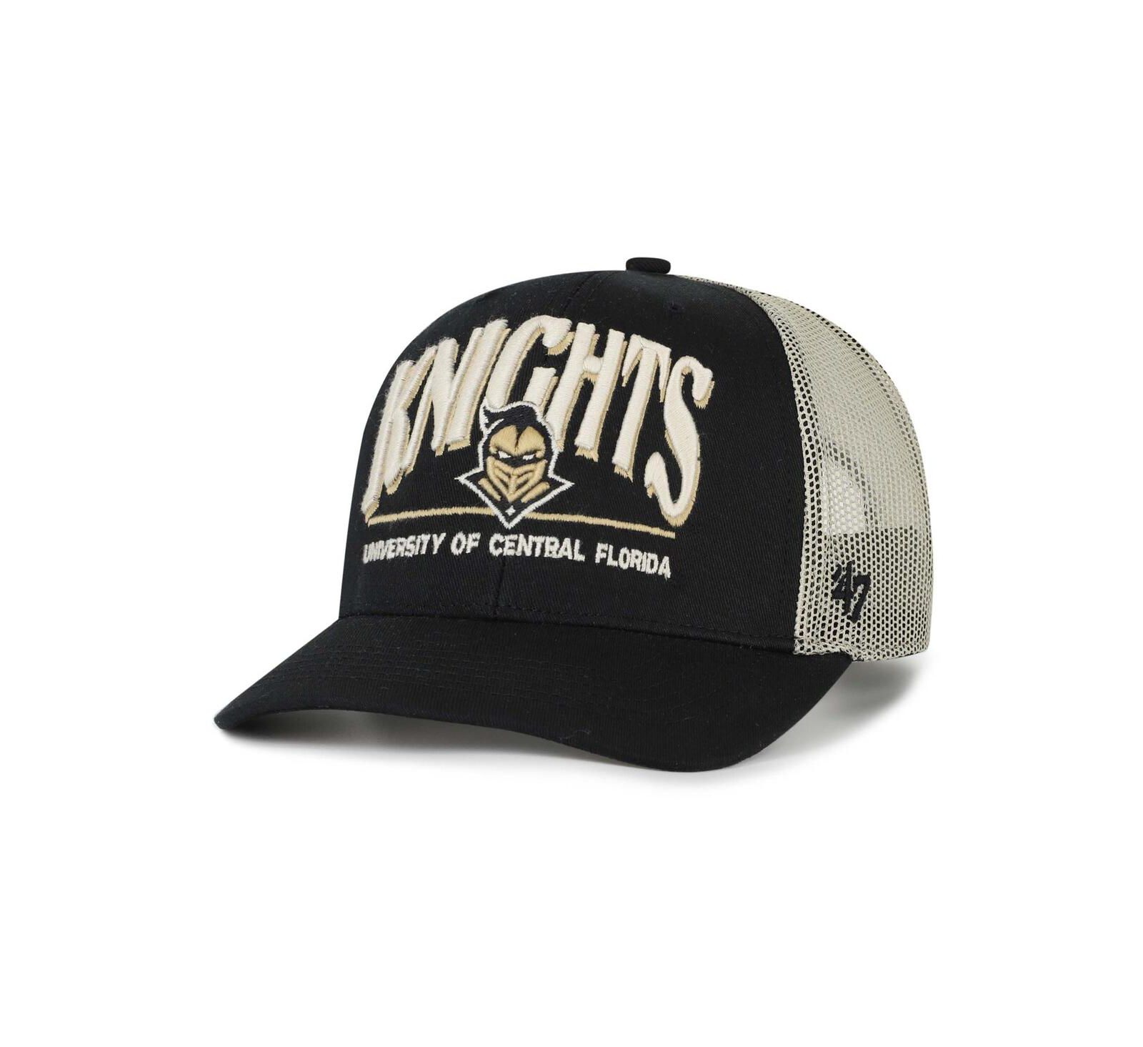 Мужская бейсболка '47 Brand Black UCF Knights Arid Adjustable Trucker