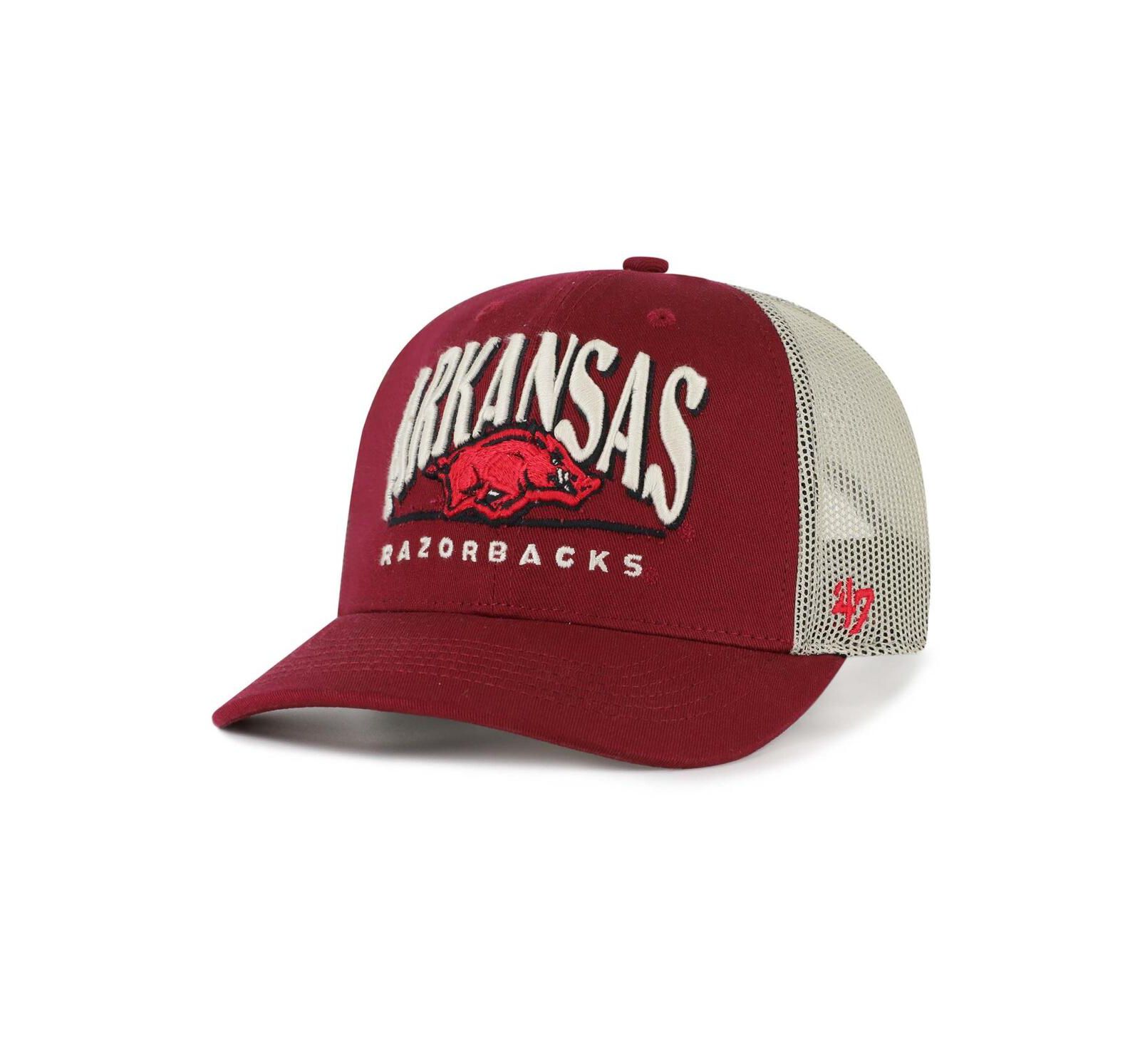 '47 Brand Мужская регулируемая кепка-тракер Cardinal Arkansas Razorbacks Arid