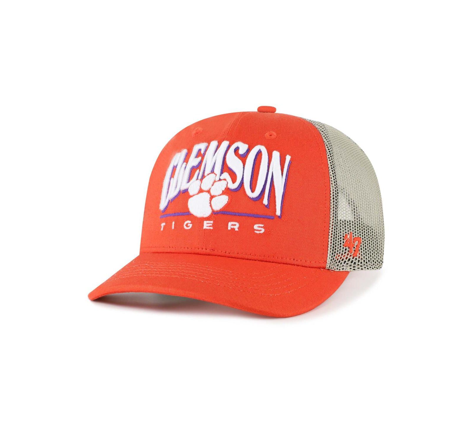 '47 Brand Men's Orange Clemson Tigers Arid Adjustable Trucker Hat