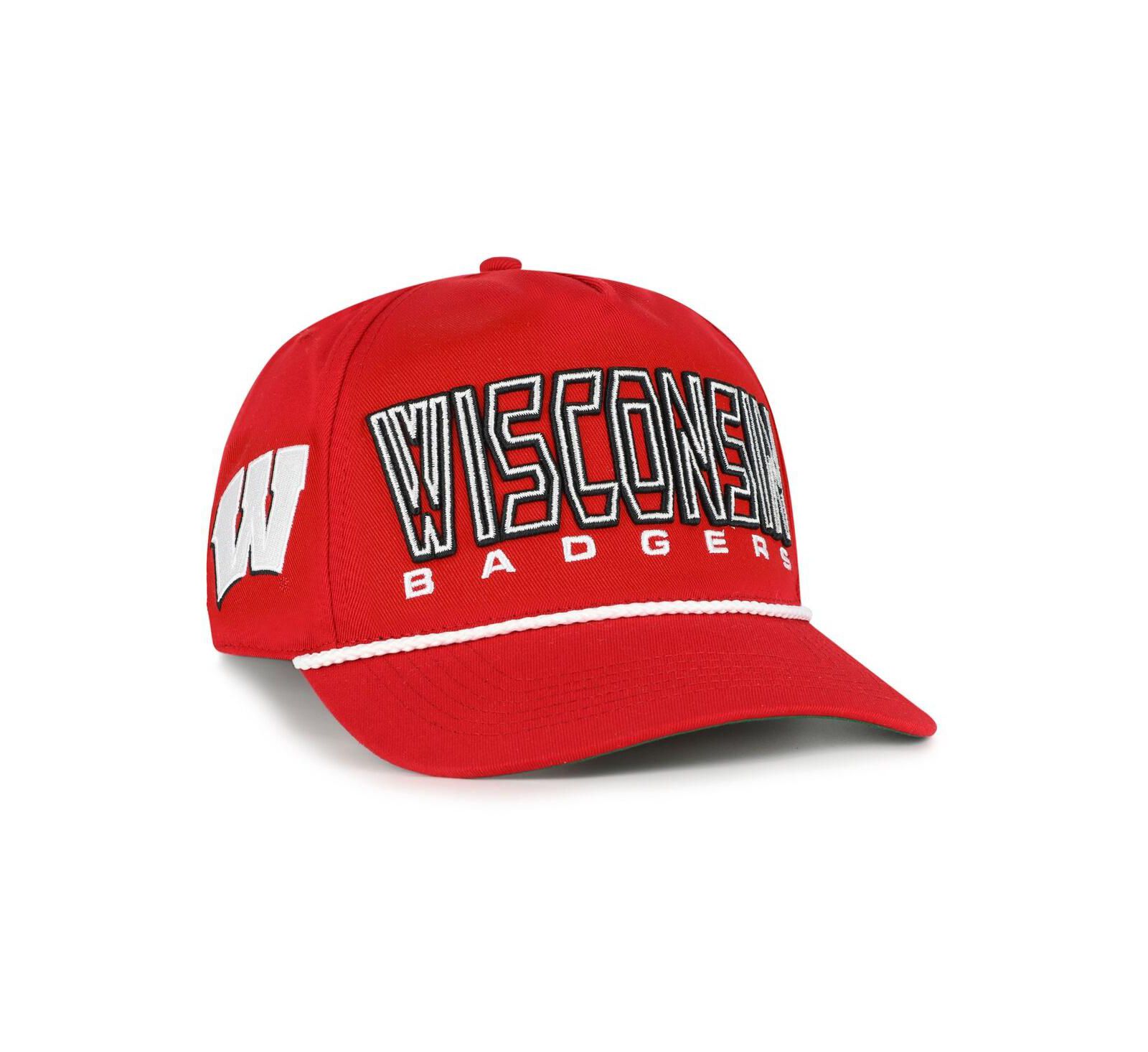 Детская кепка '47 Brand Red Wisconsin Badgers Byline Hitch Adjustable