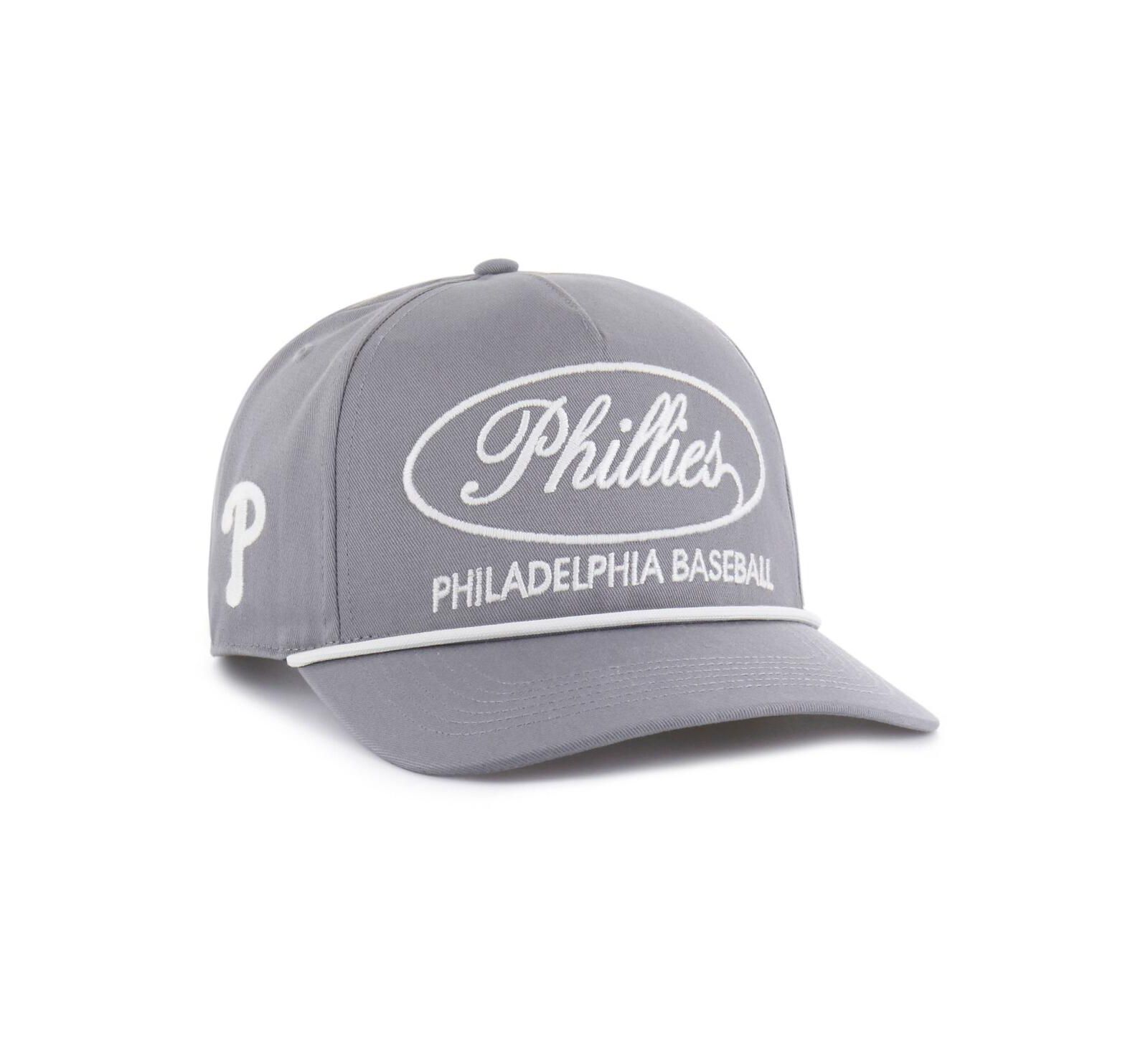 Мужская регулируемая кепка '47 Brand Gray Philadelphia Phillies Foundational Hitch
