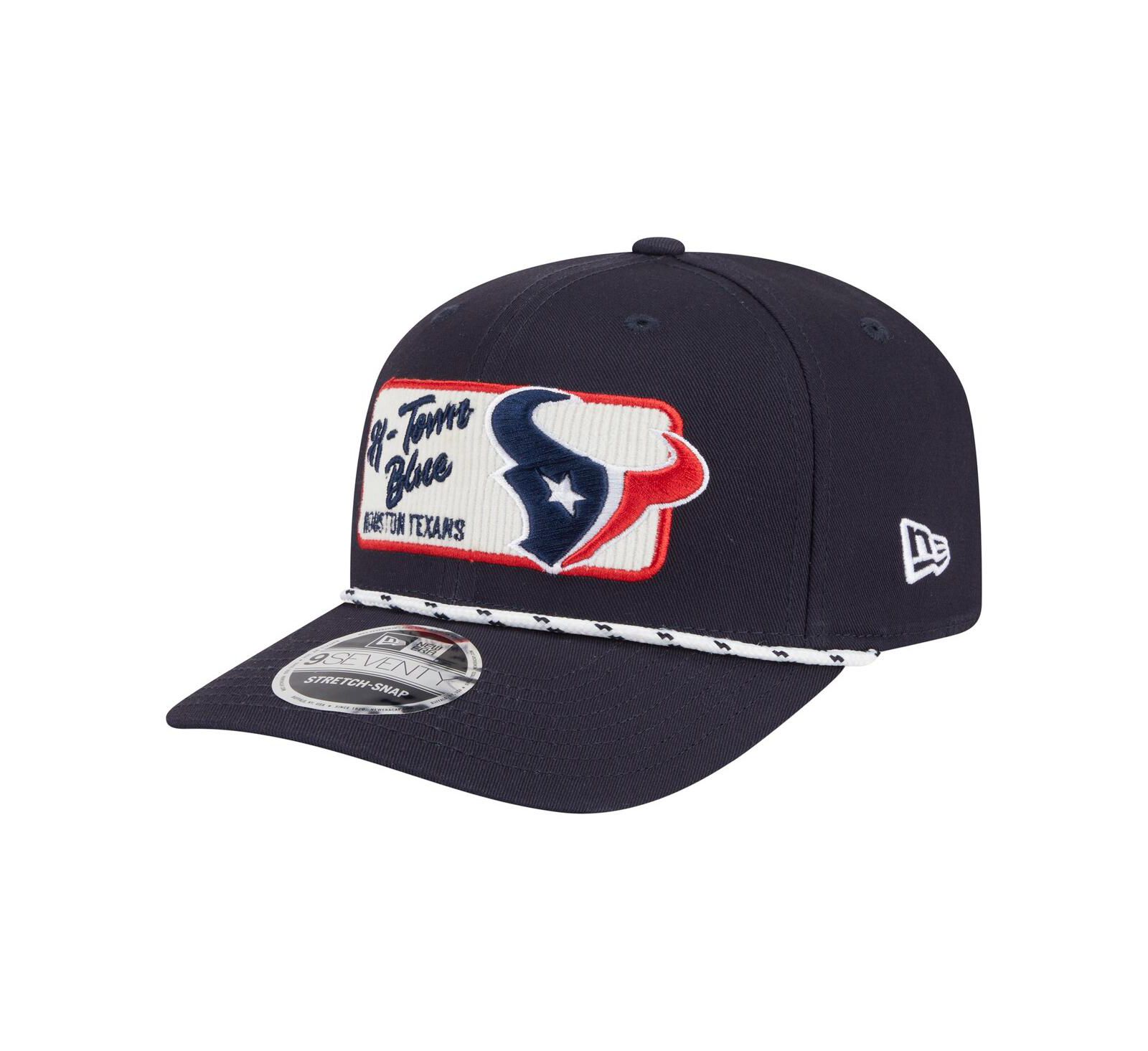 New Era Men's Navy Houston Texans Chant 9SEVENTY Stretch-Snap Hat