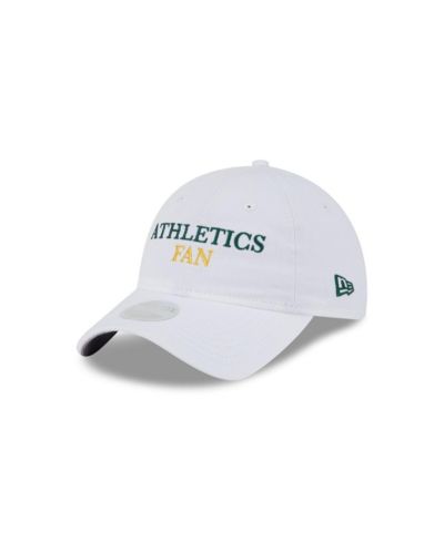 Женская регулируемая кепка New Era Athletics Team Fan 9TWENTY, белая