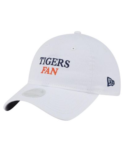 Женская белая кепка New Era Detroit Tigers Team Fan 9TWENTY регулируемая