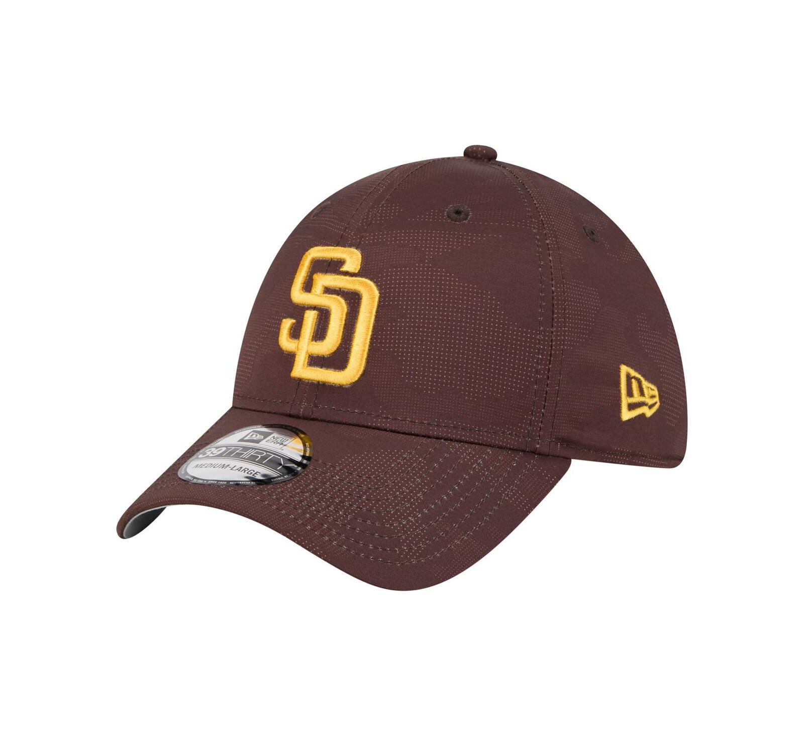 New Era Men's Brown San Diego Padres Tonal Camo 39THIRTY Flex Hat