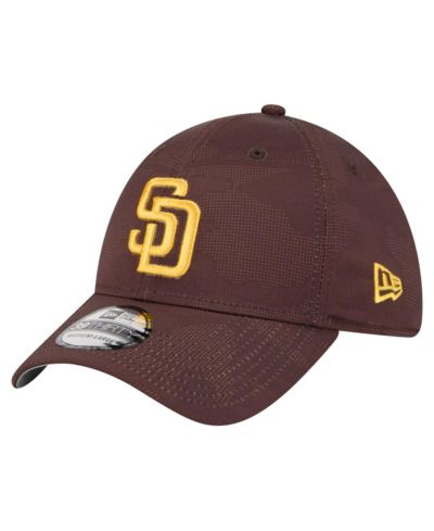 Мужская кепка New Era San Diego Padres Tonal Camo 39THIRTY Flex коричневого цвета