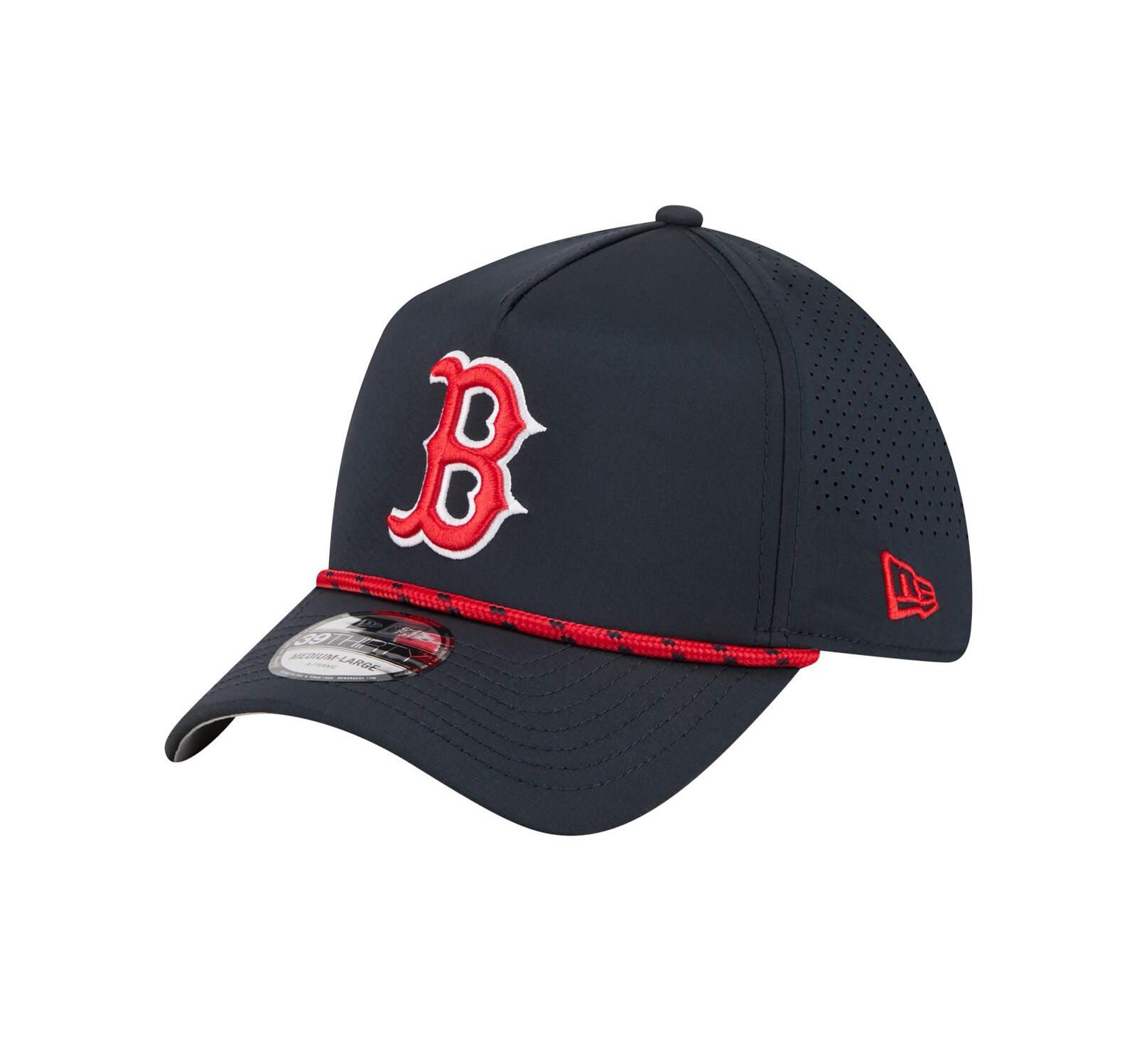 New Era Мужская кепка Navy Boston Red Sox 39THIRTY A-Frame Perforated Flex